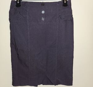 Sensational Chic Women's Dark Purple/Gray Pencil Skirt